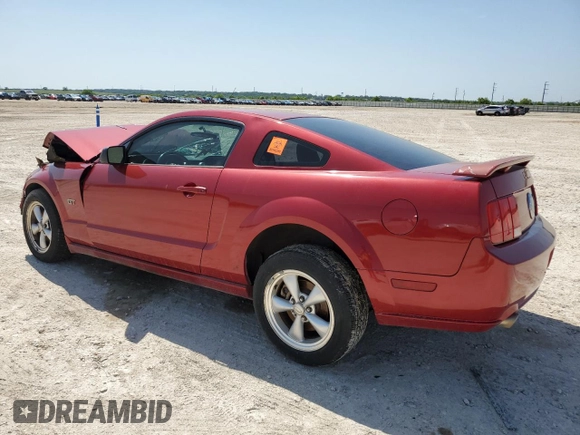 2008 Ford Mustang GT Deluxe with VIN 1ZVHT82H285150604, listed as a Copart auction lot 56236525 with 132,142 mi miles and Salvage title. Bid and sale history available at DreamBid. Image 2.