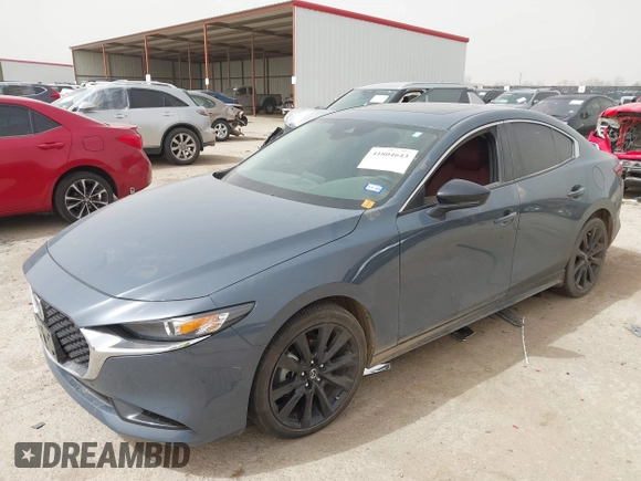 2023 Mazda 3 S Preferred with VIN 3MZBPACM8PM380055, listed as a IAAI auction lot 41804643 with 12,855 mi miles and . Bid and sale history available at DreamBid. Image 2.