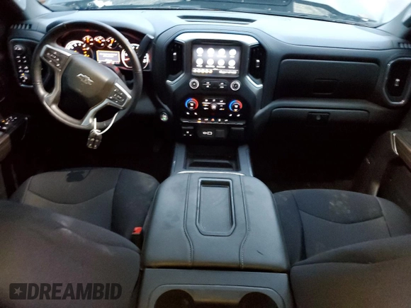 2021 Chevrolet Silverado 1500 RST with VIN 3GCUYEELXMG173469, listed as a Copart auction lot 80919074 with 35,297 mi miles and Salvage Title. Bid and sale history available at carsss.com. Image 8.