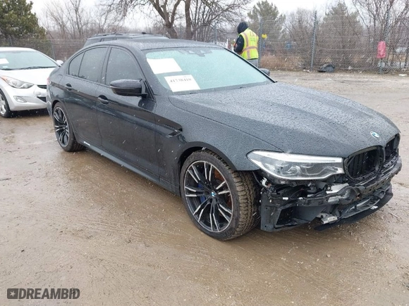 2020 BMW M5 Competition with VIN WBSJF0C00LCD37331, listed as a IAAI auction lot 41738410 with 49,788 mi miles. Bid and sale history available at carsss.com. Image 1.