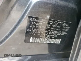 2019 Genesis G70 Advanced with VIN KMTG74LE6KU024096, listed as a Copart auction lot 44221875 with 71,251 mi miles and Salvage Title. Bid and sale history available at carsss.com. Image 14.