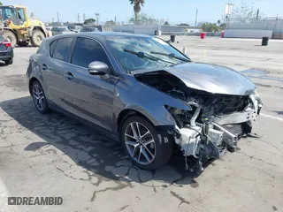2015 Lexus CT 200h Hybrid with VIN JTHKD5BH0F2215015, listed as a IAAI auction lot 41824227 with 1 mi miles. Bid and sale history available at carsss.com. Image 1.