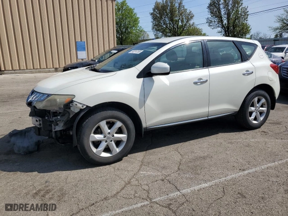 2009 Nissan Murano SL with VIN JN8AZ18W39W157237, listed as a Copart auction lot 54014155 with 163,521 mi miles and Salvage Title. Bid and sale history available at carsss.com. Image 1.