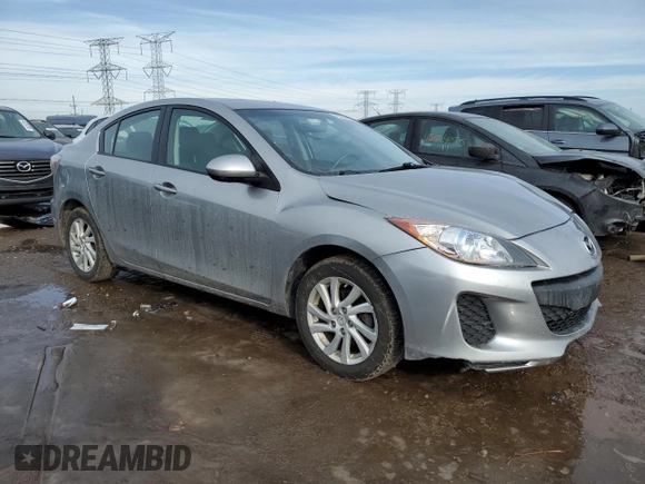 2012 Mazda 3 i Touring with VIN JM1BL1V71C1606904, listed as a Copart auction lot 46303485 with 261,992 mi miles and Salvage Title. Bid and sale history available at DreamBid. Image 4.