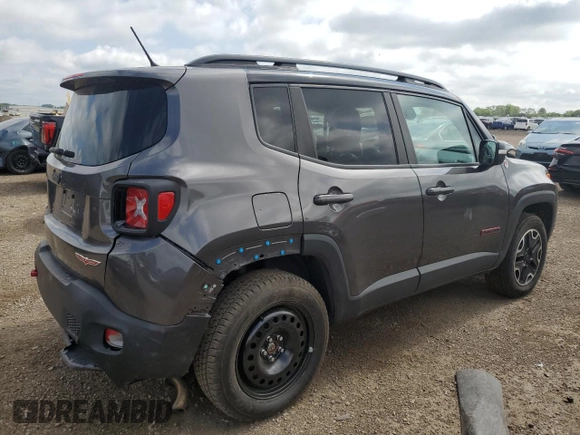 2016 Jeep Renegade Trailhawk with VIN ZACCJBCT5GPE16139, listed as a Copart auction lot 62498705 with 117,080 mi miles and Salvage title. Bid and sale history available at DreamBid. Image 3.