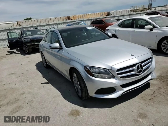 2018 Mercedes-Benz C 300 with VIN WDDWF4KB1JR416379, listed as a Copart auction lot 56462095 with 51,947 mi miles and Salvage title. Bid and sale history available at DreamBid. Image 13.