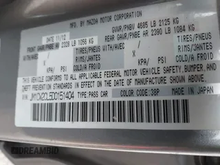 2013 Mazda 5 Touring with VIN JM1CW2CL5D0151404, listed as a IAAI auction lot 41584485 with 109,438 mi miles. Bid and sale history available at carsss.com. Image 9.