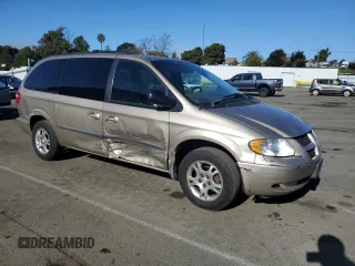 2002 Dodge Caravan EX with VIN 2B8GP74L72R693158, listed as a Copart auction lot 46673595 with 181,451 mi miles and Salvage Title. Bid and sale history available at carsss.com. Image 4.