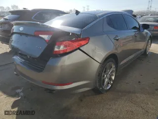2013 Kia Optima SX with VIN 5XXGR4A61DG162710, listed as a Copart auction lot 48738205 with 145,677 mi miles and Salvage Title. Bid and sale history available at carsss.com. Image 3.