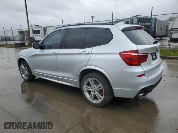 2013 BMW X3 xDrive35i with VIN 5UXWX7C54DL977845, listed as a Copart auction lot 48598485 with 24,753 mi miles and Salvage Title. Bid and sale history available at DreamBid. Image 2.