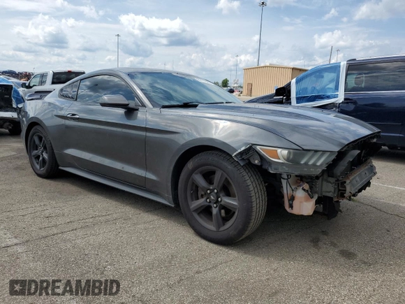 2016 Ford Mustang V6 with VIN 1FA6P8AM2G5301121, listed as a Copart auction lot 61177025 with 99,789 mi miles and Salvage title. Bid and sale history available at DreamBid. Image 4.