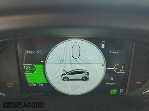 2019 Chevrolet Bolt EV Premier z VIN 1G1FZ6S07K4145685, wystawiony jako Copart lot #58648505 z przebiegiem 157 613 mil mil oraz Szkoda całkowita • Salvage title. Historia ofert i sprzedaży dostępna na DreamBid. Obrazek 9.