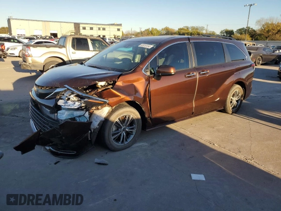 2022 Toyota Sienna XLE с VIN 5TDYRKEC6NS094932, выставлен на аукционе Copart как лот 80919154 с пробегом 40 915 миль миль и Списание • Salvage title. История ставок и продаж доступна на DreamBid. Изображение 1.