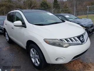 2009 Nissan Murano S with VIN JN8AZ18U09W027706, listed as a IAAI auction lot 41059332 with 197,968 mi miles. Bid and sale history available at carsss.com. Image 1.