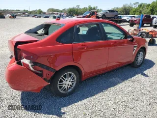 2008 Ford Focus SE with VIN 1FAHP35N38W161641, listed as a Copart auction lot 52700255 with 190,166 mi miles and Salvage Title. Bid and sale history available at carsss.com. Image 3.