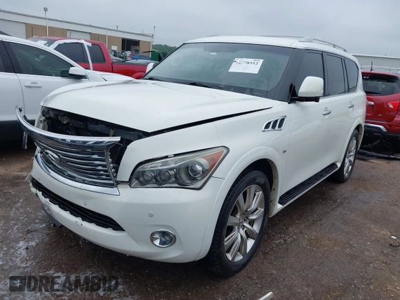 2014 Infiniti QX80 with VIN JN8AZ2NEXE9062068, listed as a IAAI auction lot 42378512 with 235,256 mi miles and . Bid and sale history available at DreamBid. Image 18.