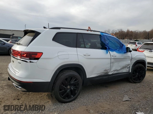 2024 Volkswagen Atlas SE z VIN 1V2HR2CAXRC571675, wystawiony jako Copart lot #80118324 z przebiegiem 6 839 mil mil oraz Szkoda całkowita • Salvage title. Historia ofert i sprzedaży dostępna na DreamBid. Obrazek 3.