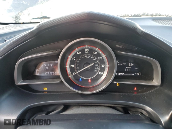 2015 Mazda 3 i Sport with VIN 3MZBM1U7XFM180519, listed as a Copart auction lot 55098115 with 271,259 mi miles and Salvage title. Bid and sale history available at DreamBid. Image 9.