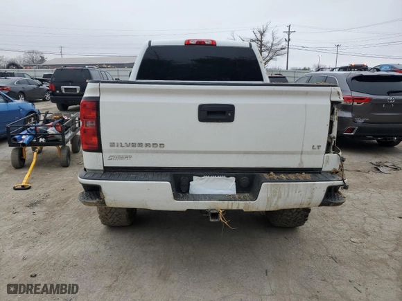 2016 Chevrolet Silverado 1500 LT with VIN 3GCUKREC9GG132988, listed as a Copart auction lot 44128575 with 124,764 mi miles and Salvage Title. Bid and sale history available at carsss.com. Image 6.