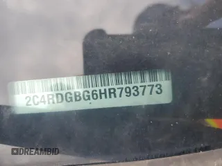 2017 Dodge Grand Caravan SE z VIN 2C4RDGBG6HR793773, wystawiony jako Copart lot #58641525 z przebiegiem 65 453 mil mil oraz Szkoda całkowita • Salvage title. Historia ofert i sprzedaży dostępna na DreamBid. Obrazek 13.