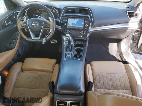 2017 Nissan Maxima S with VIN 1N4AA6AP3HC412977, listed as a Copart auction lot 42873835 with 57,232 mi miles and Salvage Title. Bid and sale history available at DreamBid. Image 8.