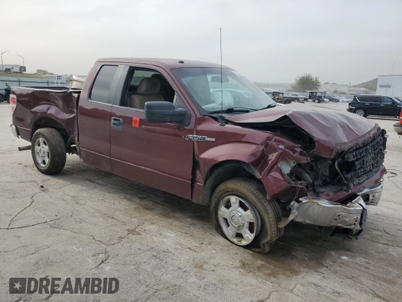 2010 Ford F-150 XL with VIN 1FTEX1C84AFB07754, listed as a Copart auction lot 55527995 with 236,226 mi miles and Salvage title. Bid and sale history available at DreamBid. Image 4.