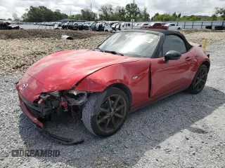 2016 Mazda MX-5 Miata Club with VIN JM1NDAC79G0103078, listed as a Copart auction lot 64999105 with Not provided miles and Salvage title. Bid and sale history available at DreamBid. Image 1.