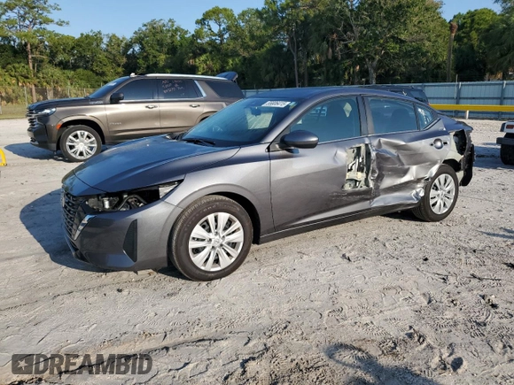 2025 Nissan Sentra S with VIN 3N1AB8BV0SY231370, listed as a Copart auction lot 55806415 with 3,110 mi miles and Salvage Title. Bid and sale history available at DreamBid. Image 1.