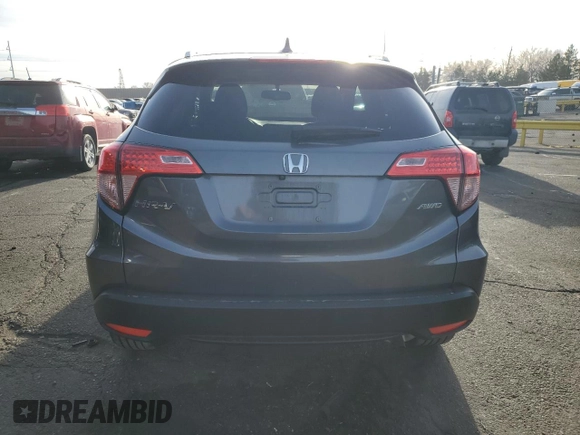 2016 Honda HR-V EX-L w/Navi with VIN 3CZRU6H72GM718666, listed as a Copart auction lot 49876295 with 56,276 mi miles and Salvage Title. Bid and sale history available at carsss.com. Image 6.