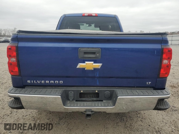 2014 Chevrolet Silverado 1500 LT with VIN 1GCUKREC3EF195504, listed as a Copart auction lot 49352085 with 128,235 mi miles and Salvage Title. Bid and sale history available at DreamBid. Image 6.