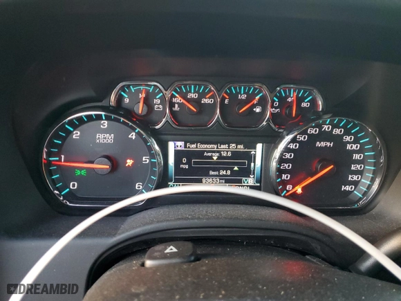 2018 Chevrolet Tahoe LS with VIN 1GNSKAKC1JR260251, listed as a Copart auction lot 84327234 with 93,633 mi miles and Salvage Title. Bid and sale history available at carsss.com. Image 9.