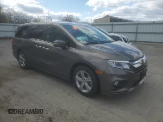 2019 Honda Odyssey EX-L with VIN 5FNRL6H73KB137053, listed as a Copart auction lot 53094245 with 38,081 mi miles and Salvage Title. Bid and sale history available at carsss.com. Image 4.