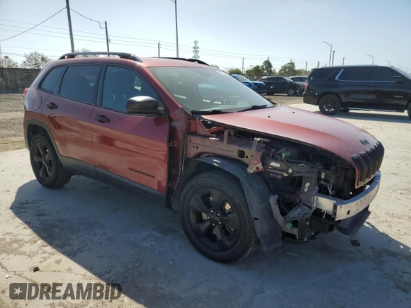 2017 Jeep Cherokee Altitude with VIN 1C4PJLAB6HW559977, listed as a Copart auction lot 48045115 with 126,367 mi miles and Salvage title. Bid and sale history available at DreamBid. Image 4.