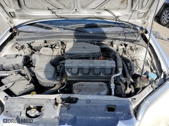 2002 Honda Civic EX with VIN 1HGEM21032L056277, listed as a Copart auction lot 85393344 with 253,210 mi miles and Clean Title. Bid and sale history available at carsss.com. Image 11.