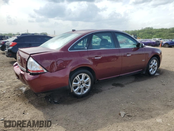 2008 Mercury Sable Premier with VIN 1MEHM42W68G612625, listed as a Copart auction lot 57071955 with Not provided miles and Salvage title. Bid and sale history available at DreamBid. Image 3.