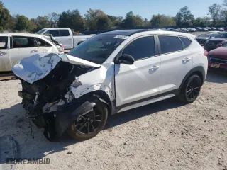 2019 Hyundai Tucson Night with VIN KM8J33AL2KU940703, listed as a Copart auction lot 76443654 with 54,267 mi miles and Salvage Title. Bid and sale history available at carsss.com. Image 1.