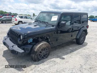 2024 Jeep Wrangler Sport S z VIN 1C4PJXDN6RW123452, wystawiony jako IAAI lot #42382840 z przebiegiem 17 234 mil mil oraz . Historia ofert i sprzedaży dostępna na DreamBid. Obrazek 2.