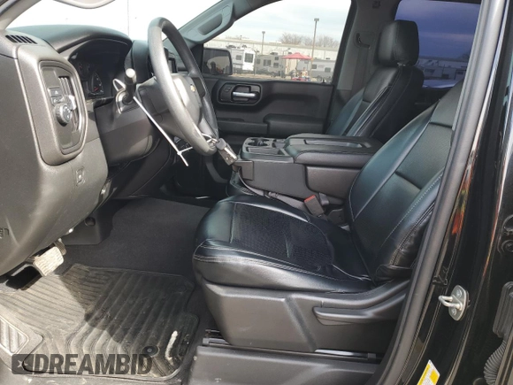 2020 Chevrolet Silverado 1500 Custom with VIN 1GCPWBEH9LZ175287, listed as a Copart auction lot 46489055 with 59,388 mi miles and Salvage Title. Bid and sale history available at carsss.com. Image 7.