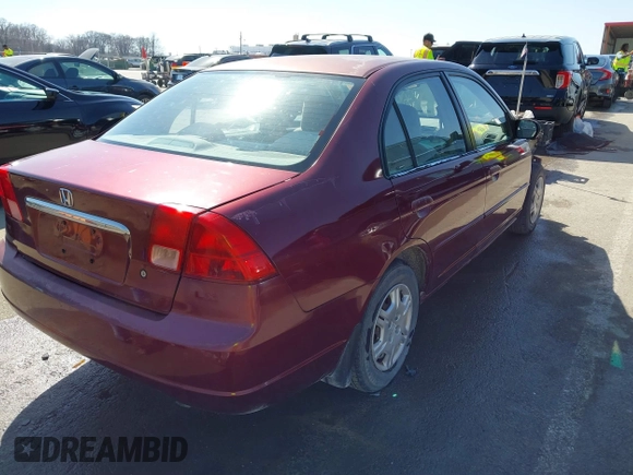 2002 Honda Civic LX with VIN 1HGES16532L017354, listed as a IAAI auction lot 41762516 with 239,122 mi miles and . Bid and sale history available at DreamBid. Image 4.