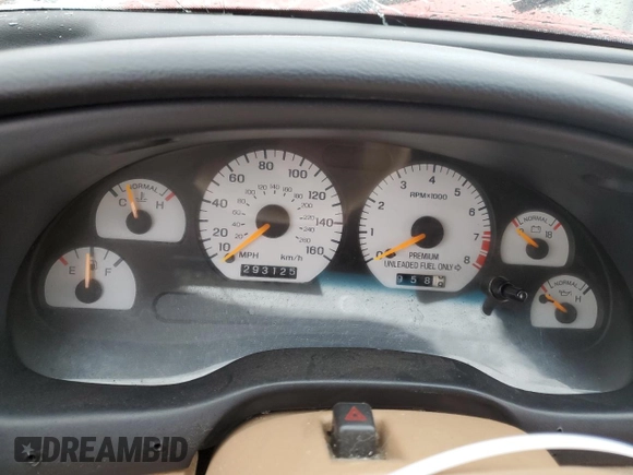 1997 Ford Mustang Cobra with VIN 1FALP47V1VF181752, listed as a Copart auction lot 50330625 with 293,125 mi miles and Salvage Title. Bid and sale history available at carsss.com. Image 9.