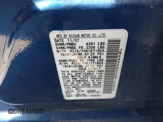 2008 Nissan Rogue SL with VIN JN8AS58V28W122528, listed as a IAAI auction lot 42143631 with 195,385 mi miles and . Bid and sale history available at carsss.com. Image 9.