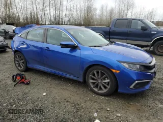 2020 Honda Civic Sedan EX-L with VIN 19XFC1F7XLE204196, listed as a Copart auction lot 49874965 with 70,907 mi miles and Salvage Title. Bid and sale history available at carsss.com. Image 4.