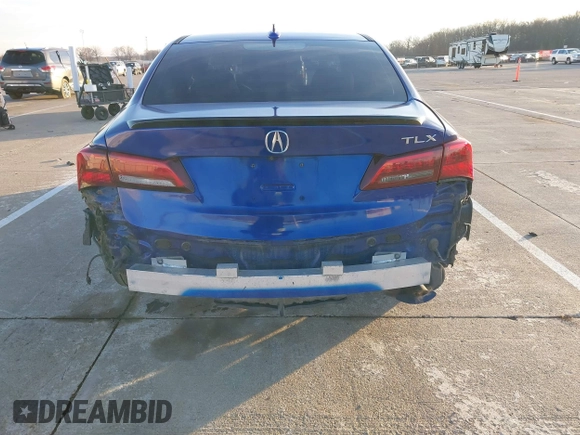 2019 Acura TLX w/A-Spec Pkg with VIN 19UUB1F6XKA000681, listed as a IAAI auction lot 41224143 with 58,960 mi miles. Bid and sale history available at carsss.com. Image 6.