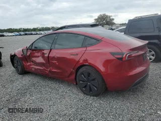 2025 Tesla Model 3 Long Range with VIN 5YJ3E1EA7SF938944, listed as a Copart auction lot 51677045 with 3,658 mi miles and Salvage title. Bid and sale history available at DreamBid. Image 2.