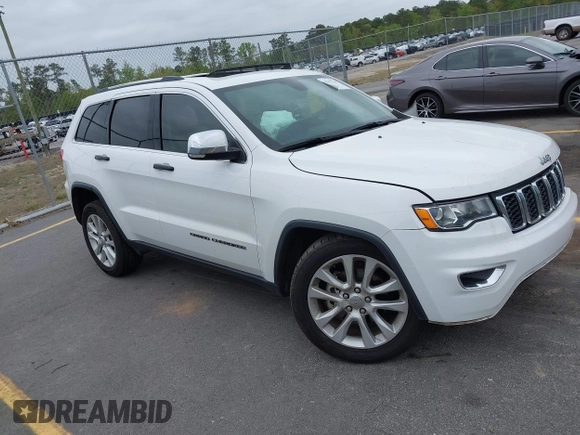 2017 Jeep Grand Cherokee Limited with VIN 1C4RJEBG3HC678912, listed as a IAAI auction lot 41947718 with 1 mi miles. Bid and sale history available at carsss.com. Image 1.