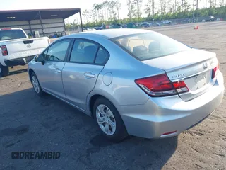2014 Honda Civic Sedan LX with VIN 19XFB2F5XEE062023, listed as a IAAI auction lot 41956042 with 60,095 mi miles. Bid and sale history available at carsss.com. Image 3.