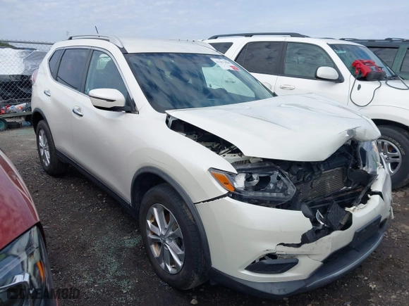 2016 Nissan Rogue S with VIN KNMAT2MV6GP699519, listed as a IAAI auction lot 41453258 with 166,581 mi miles. Bid and sale history available at carsss.com. Image 12.