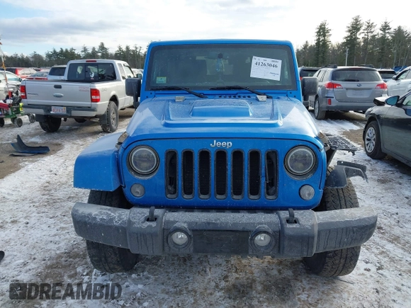 2014 Jeep Wrangler Sahara with VIN 1C4AJWBG0EL218217, listed as a IAAI auction lot 41263046 with 79,137 mi miles and . Bid and sale history available at DreamBid. Image 12.