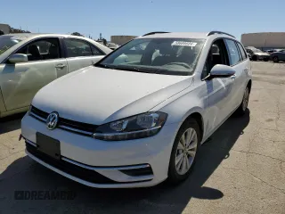 2019 Volkswagen Golf SportWagen S with VIN 3VW117AU6KM505369, listed as a Copart auction lot 58688604 with 30,636 mi miles and Salvage Title. Bid and sale history available at carsss.com. Image 1.