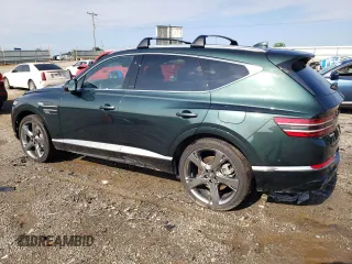 2021 Genesis GV80 with VIN KMUHCESC6MU073951, listed as a Copart auction lot 63617215 with 42,510 mi miles and Salvage title. Bid and sale history available at DreamBid. Image 2.